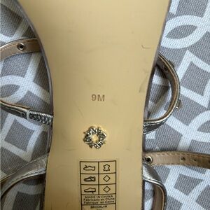 Worn once beautiful strappy sandal White House black market size nine 2 in heel